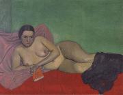 Nude holding a book Felix Vallotton